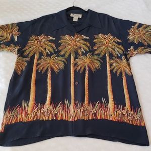 Avanti Authentic Hawaiian 100% silk shirt